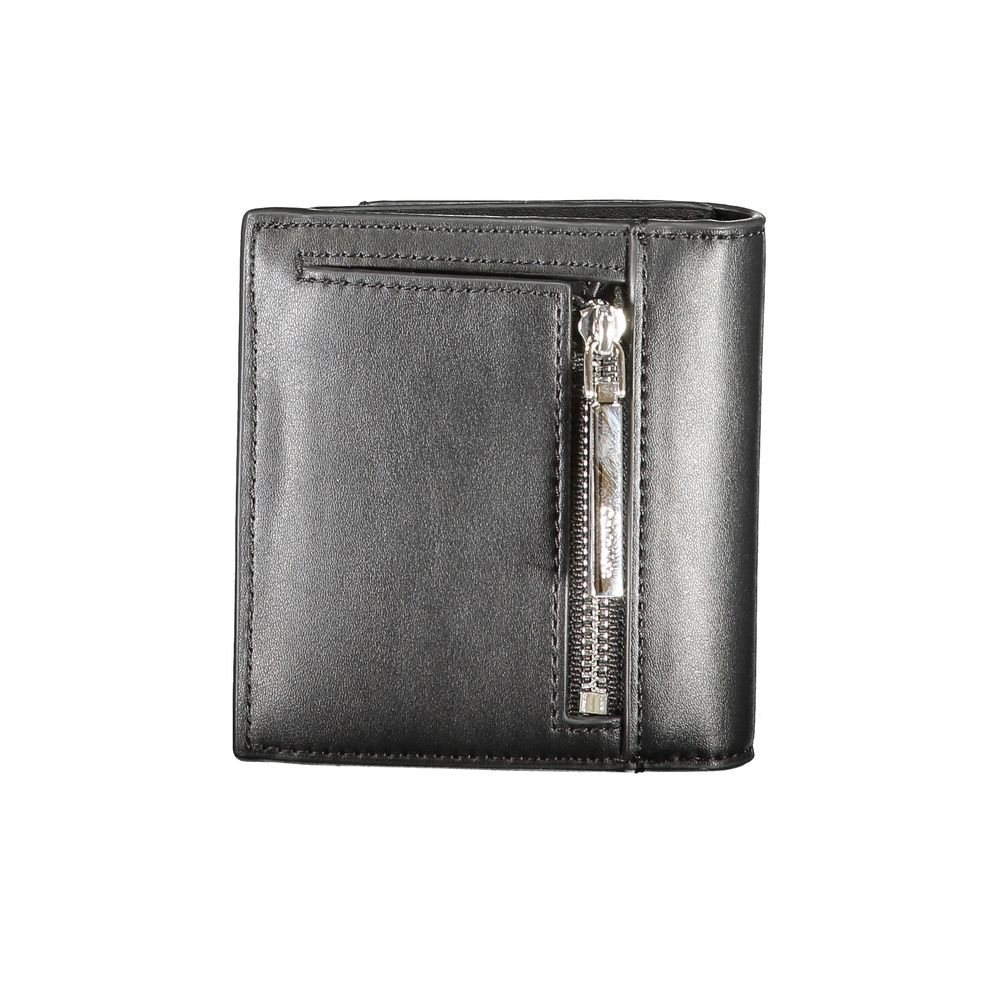 Black Polyester Wallet - GLAMHUB BOUTIQUE 