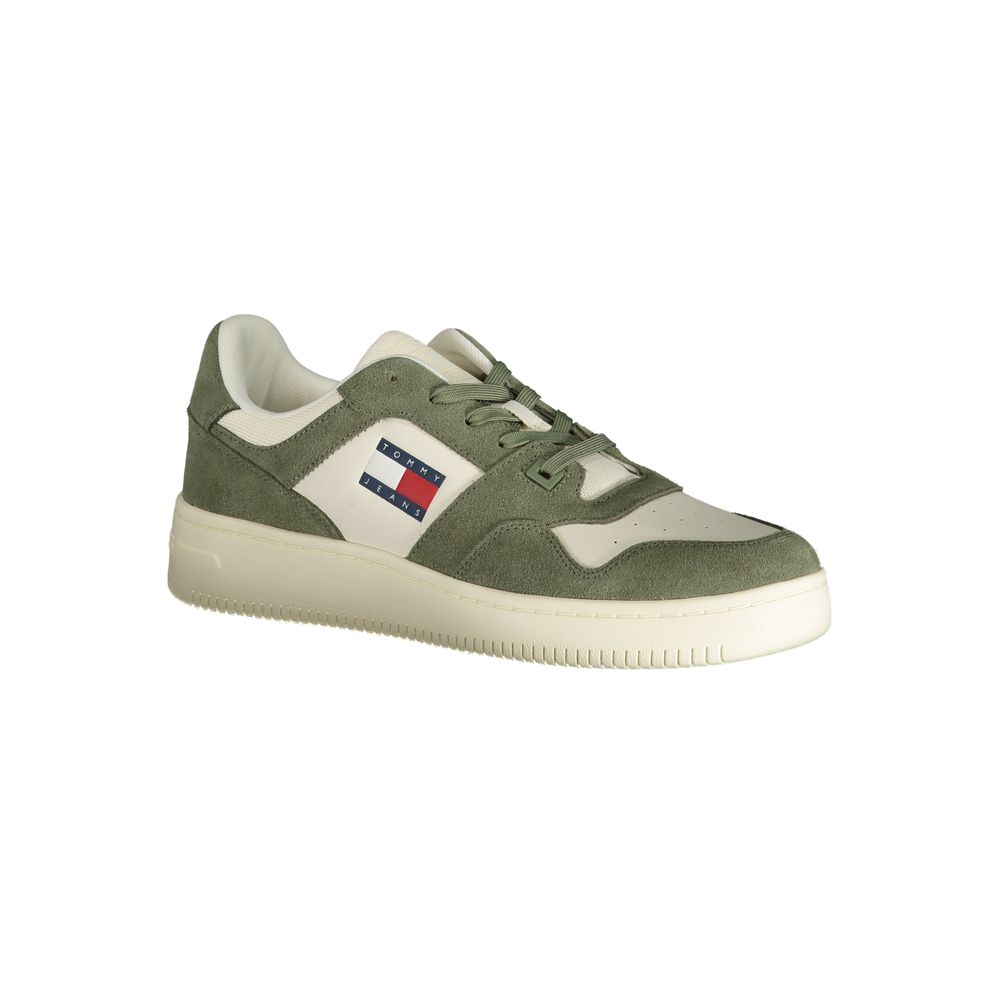 Green Polyester Sneaker - GLAMHUB BOUTIQUE 