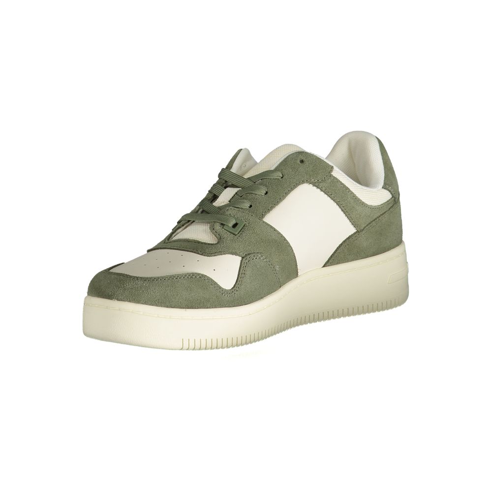 Green Polyester Sneaker - GLAMHUB BOUTIQUE 