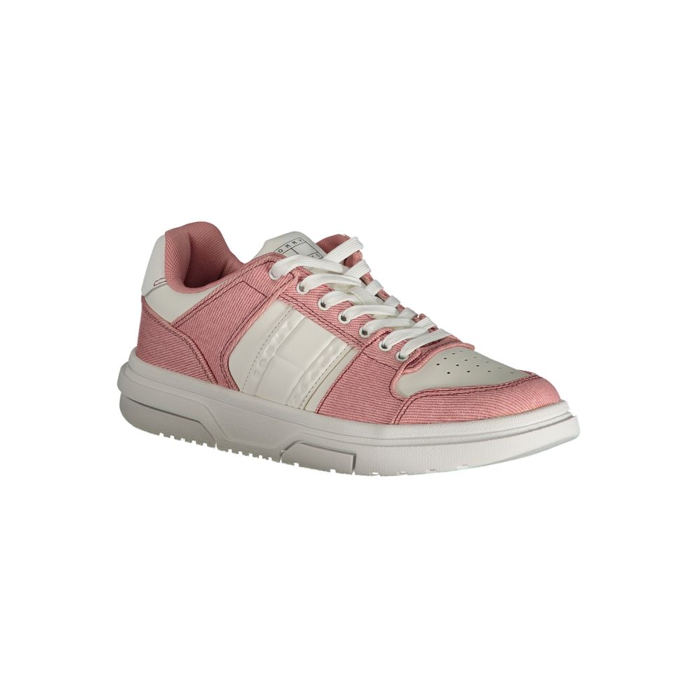 Pink Polyester Sneaker - GLAMHUB BOUTIQUE 