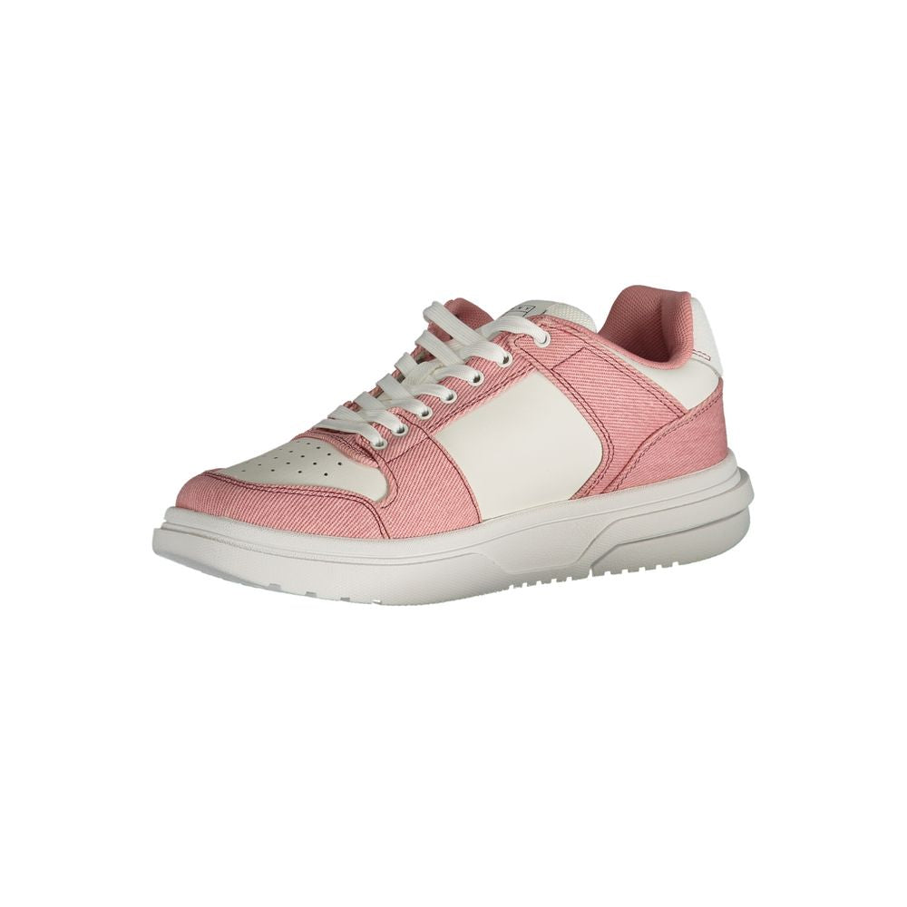 Pink Polyester Sneaker - GLAMHUB BOUTIQUE 