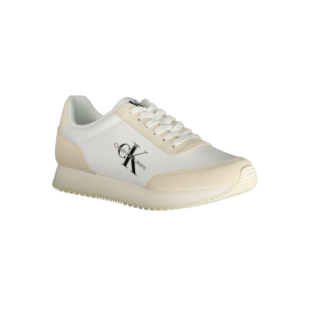 Beige Polyester Sneaker - GLAMHUB BOUTIQUE 