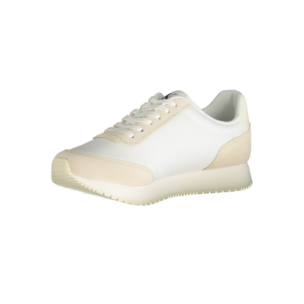 Beige Polyester Sneaker - GLAMHUB BOUTIQUE 