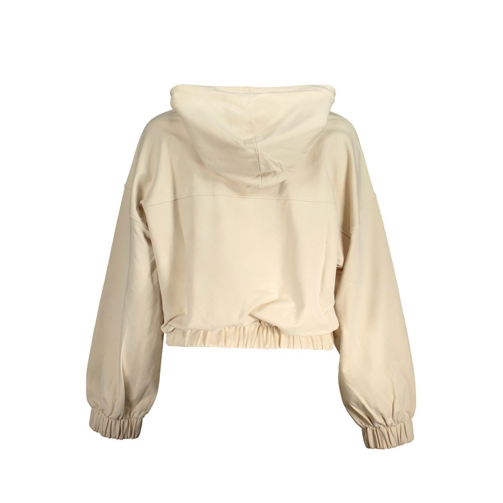 Beige Cotton Sweater - GLAMHUB BOUTIQUE 