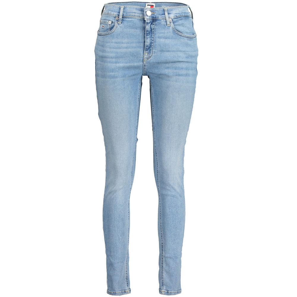 Light Blue Cotton Jeans & Pant - GLAMHUB BOUTIQUE 