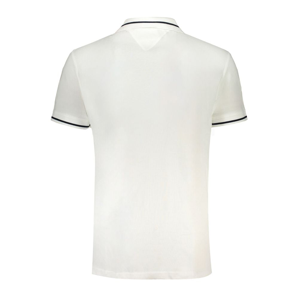 White Cotton Polo Shirt - GLAMHUB BOUTIQUE 