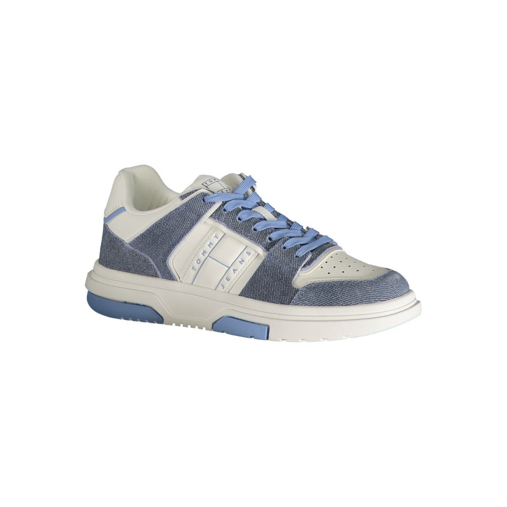 Light Blue Polyester Sneaker - GLAMHUB BOUTIQUE 