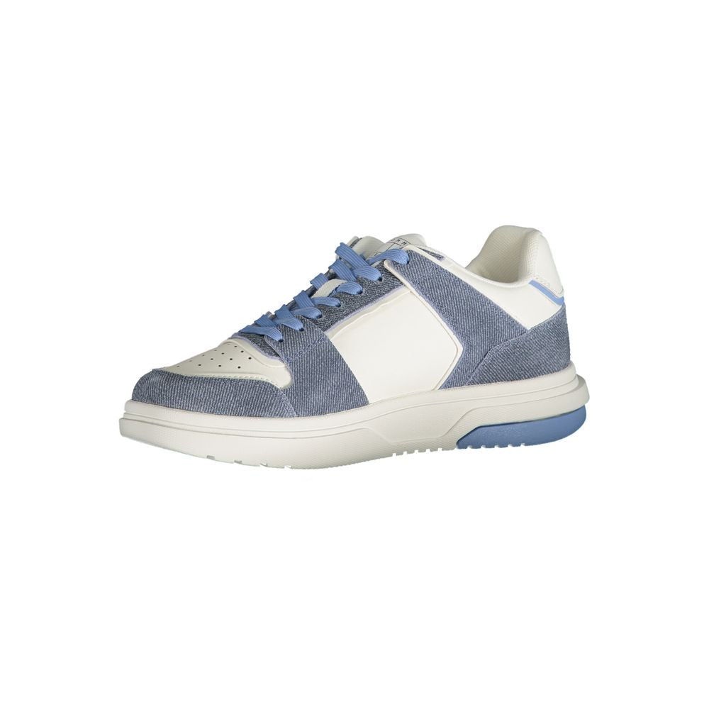 Light Blue Polyester Sneaker - GLAMHUB BOUTIQUE 