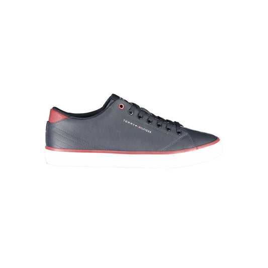 Blue Polyester Sneaker - GlamHub Luxury and Icon Brand Clothing