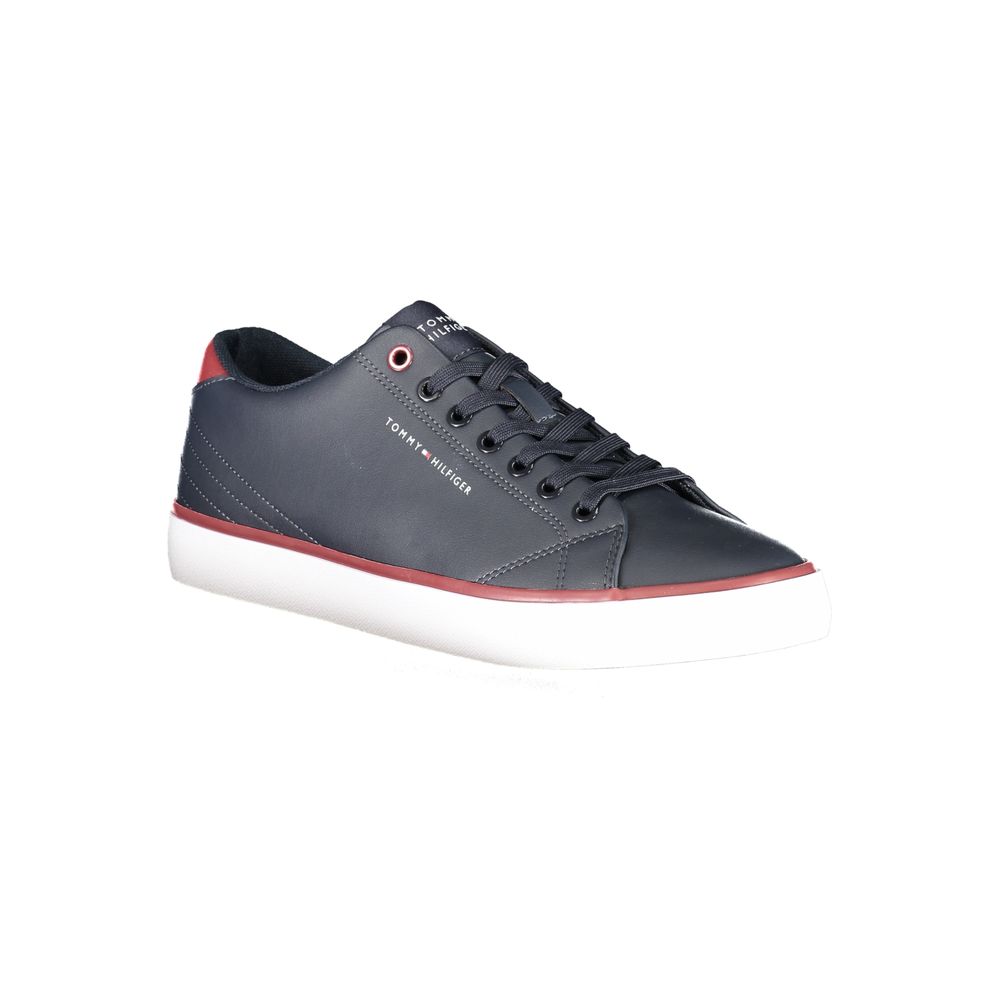 Blue Polyester Sneaker - GlamHub Luxury and Icon Brand Clothing