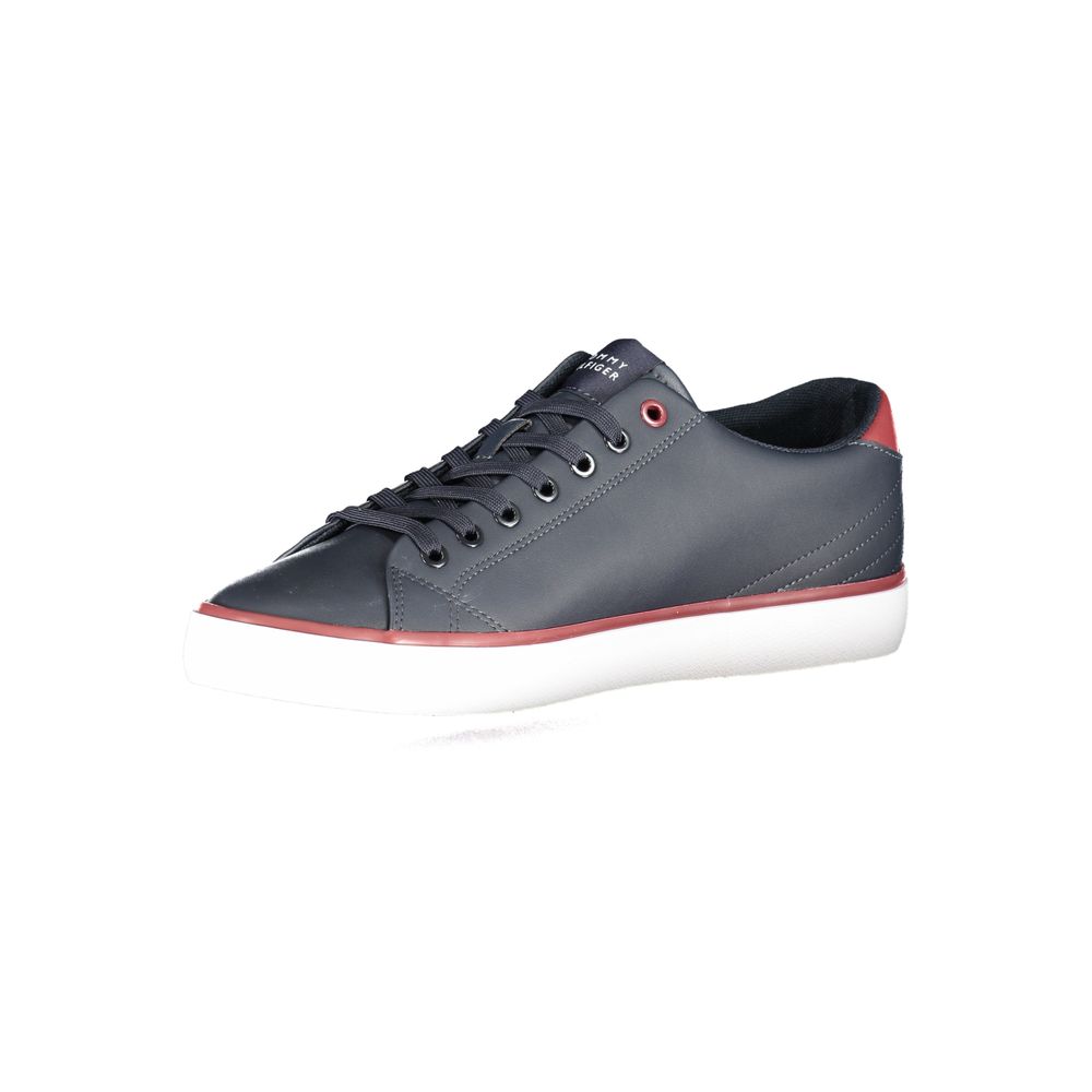 Blue Polyester Sneaker - GlamHub Luxury and Icon Brand Clothing