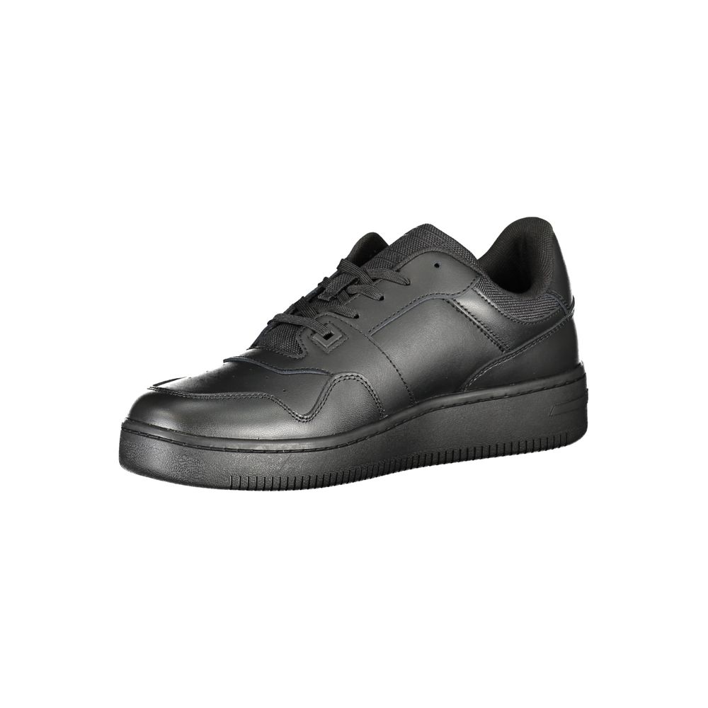 Black Polyester Sneaker - GLAMHUB BOUTIQUE 