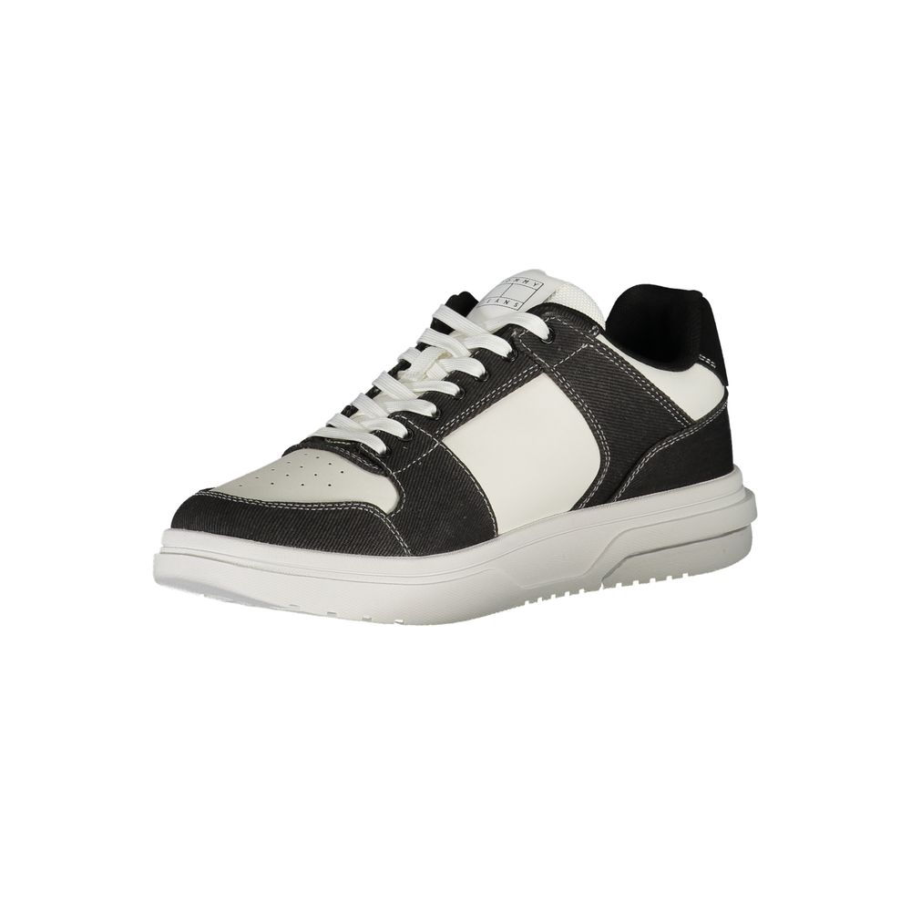 Black Polyester Sneaker - GLAMHUB BOUTIQUE 