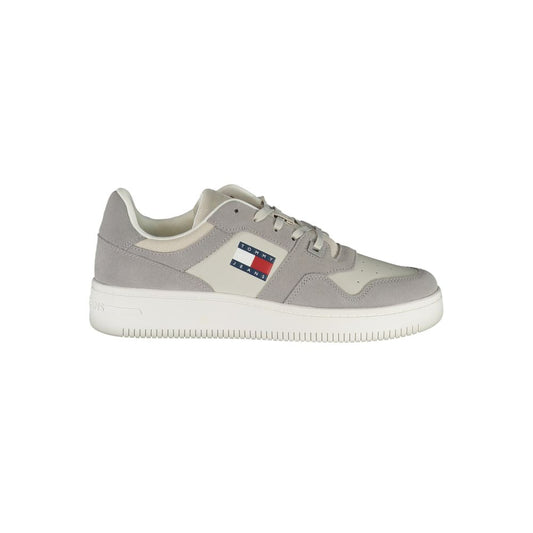 Gray Polyester Sneaker - GlamHub Luxury and Icon Brand Clothing