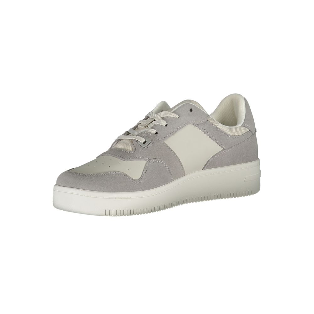 Gray Polyester Sneaker - GlamHub Luxury and Icon Brand Clothing