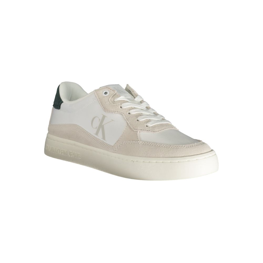 White Leather Men Sneaker - GlamHub Luxury and Icon Brand Clothing