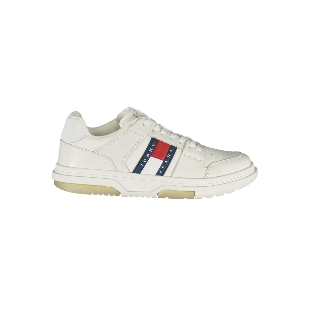 White Polyethylene Men Sneaker - GLAMHUB BOUTIQUE 