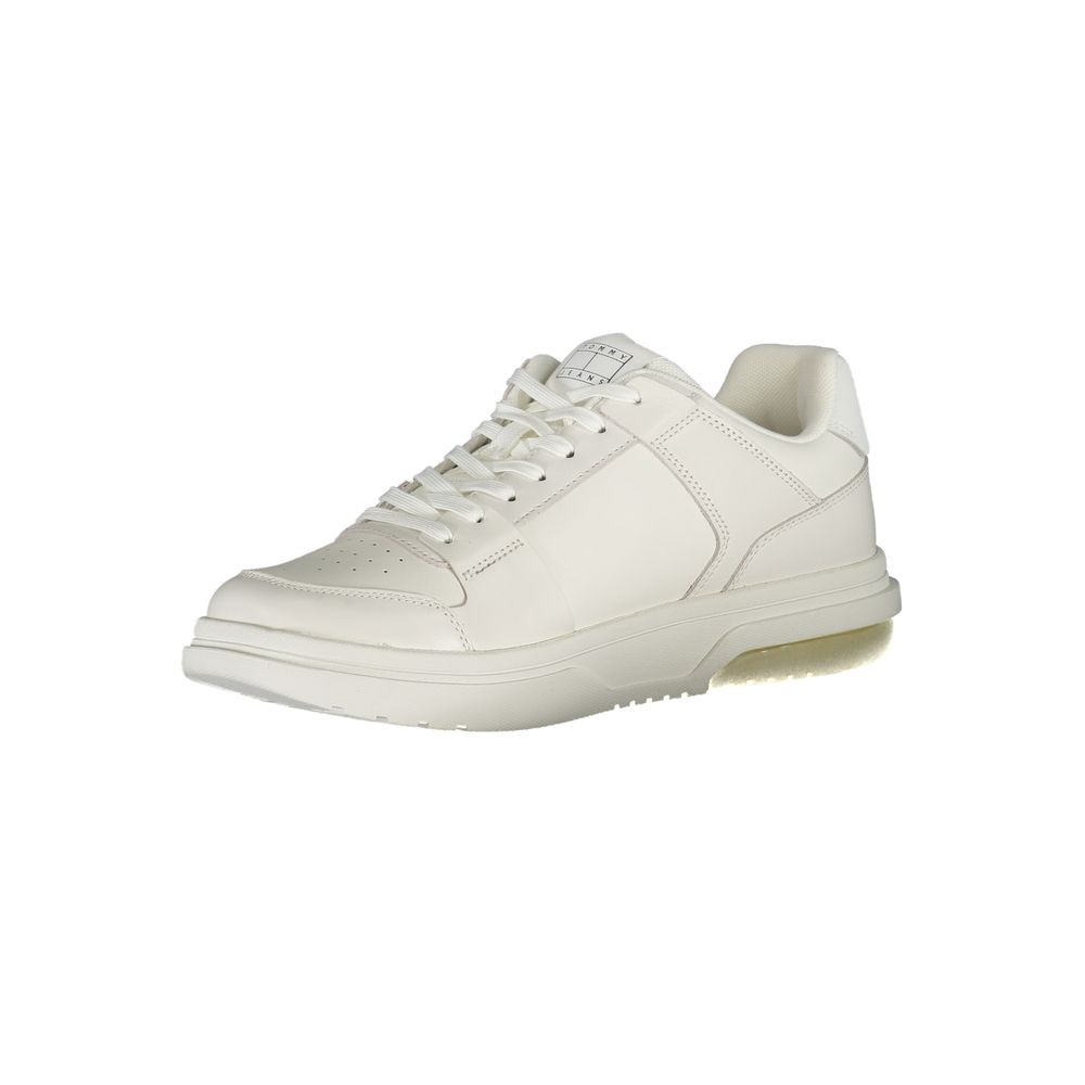 White Polyethylene Men Sneaker - GLAMHUB BOUTIQUE 