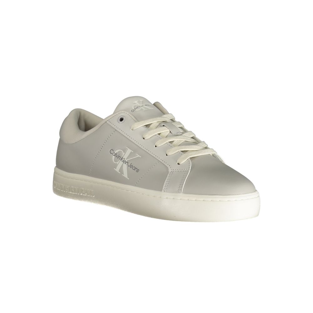 Gray Leather Mens Sneaker - GLAMHUB BOUTIQUE 