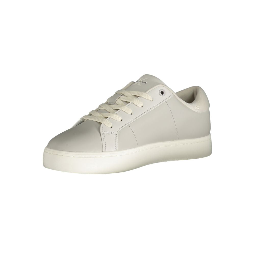 Gray Leather Mens Sneaker - GLAMHUB BOUTIQUE 