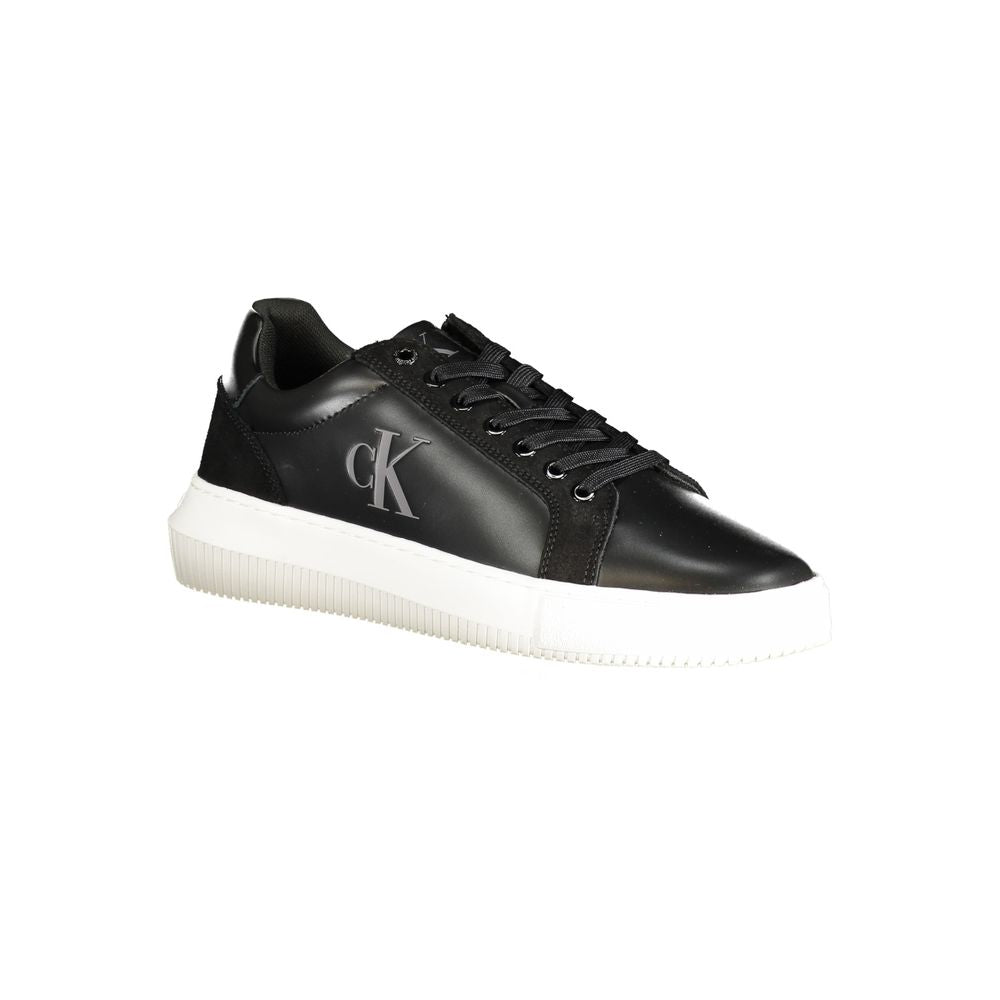 Black Polyester Sneaker - GLAMHUB BOUTIQUE 