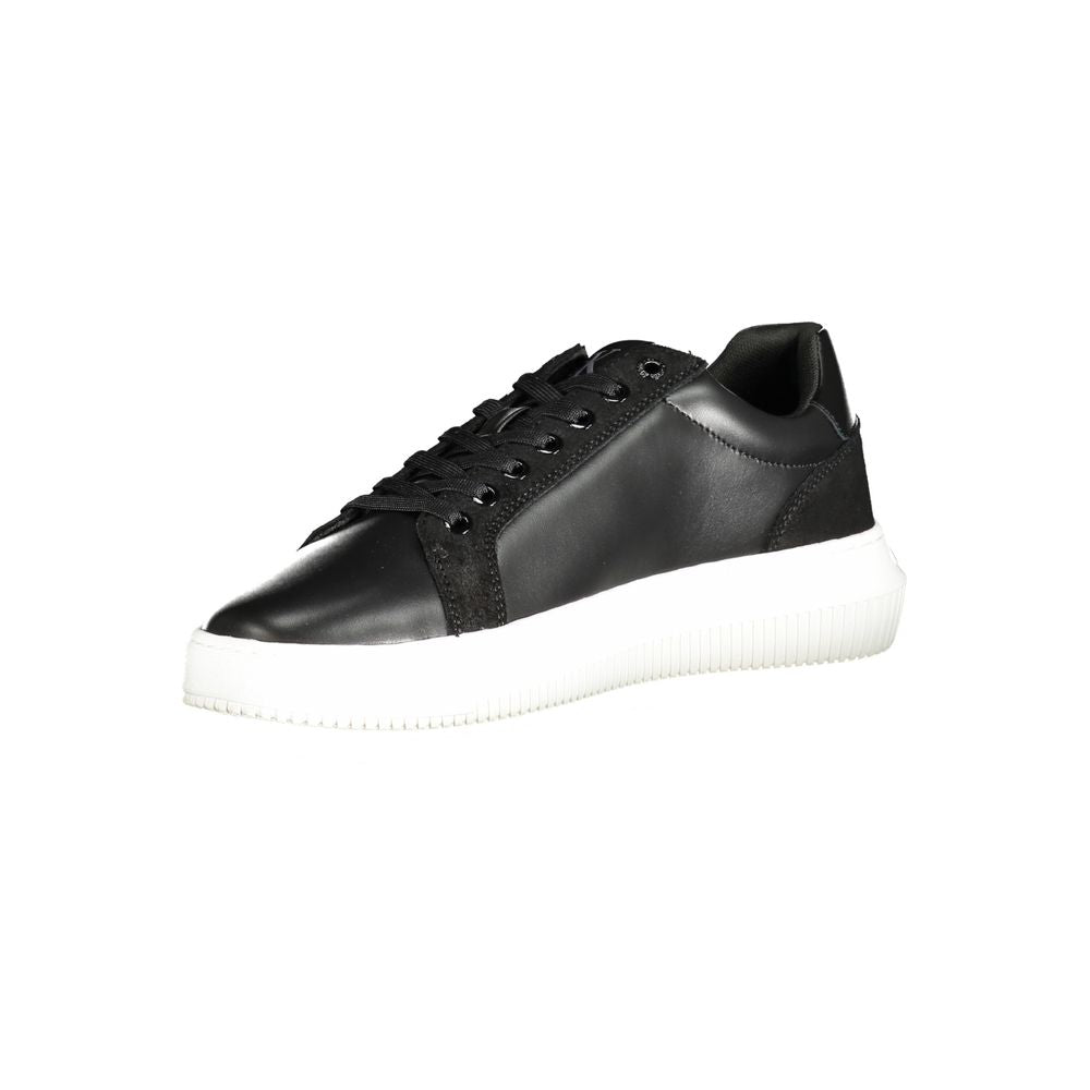 Black Polyester Sneaker - GLAMHUB BOUTIQUE 