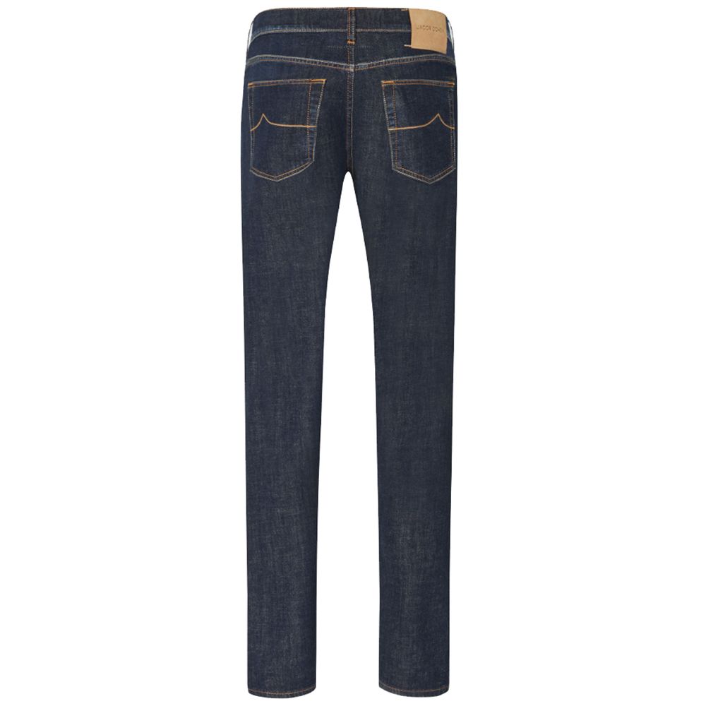 Blue Cotton Jeans & Pant - GlamHub Luxury and Icon Brand Clothing