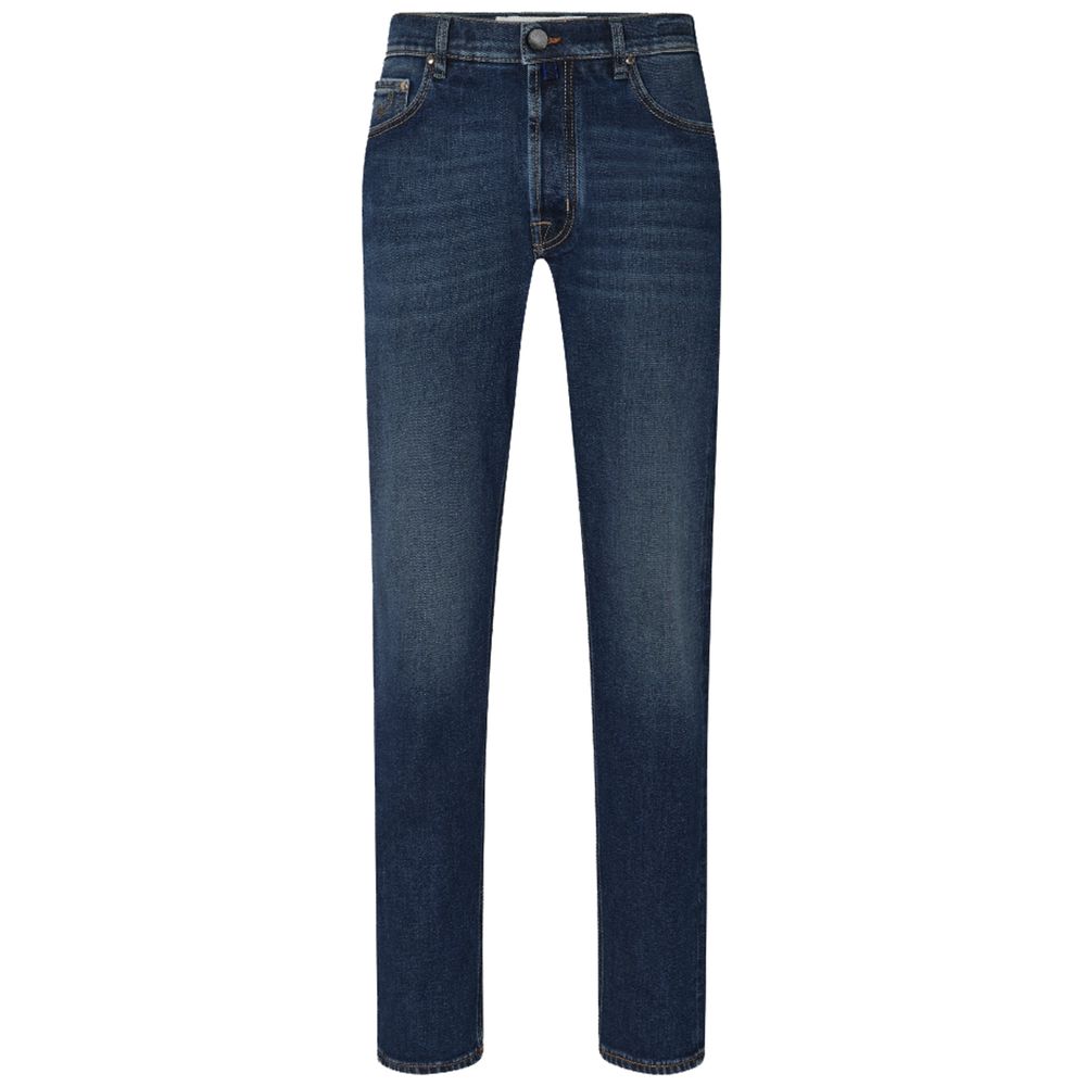 Blue Cotton Jeans & Pant - GlamHub Luxury and Icon Brand Clothing