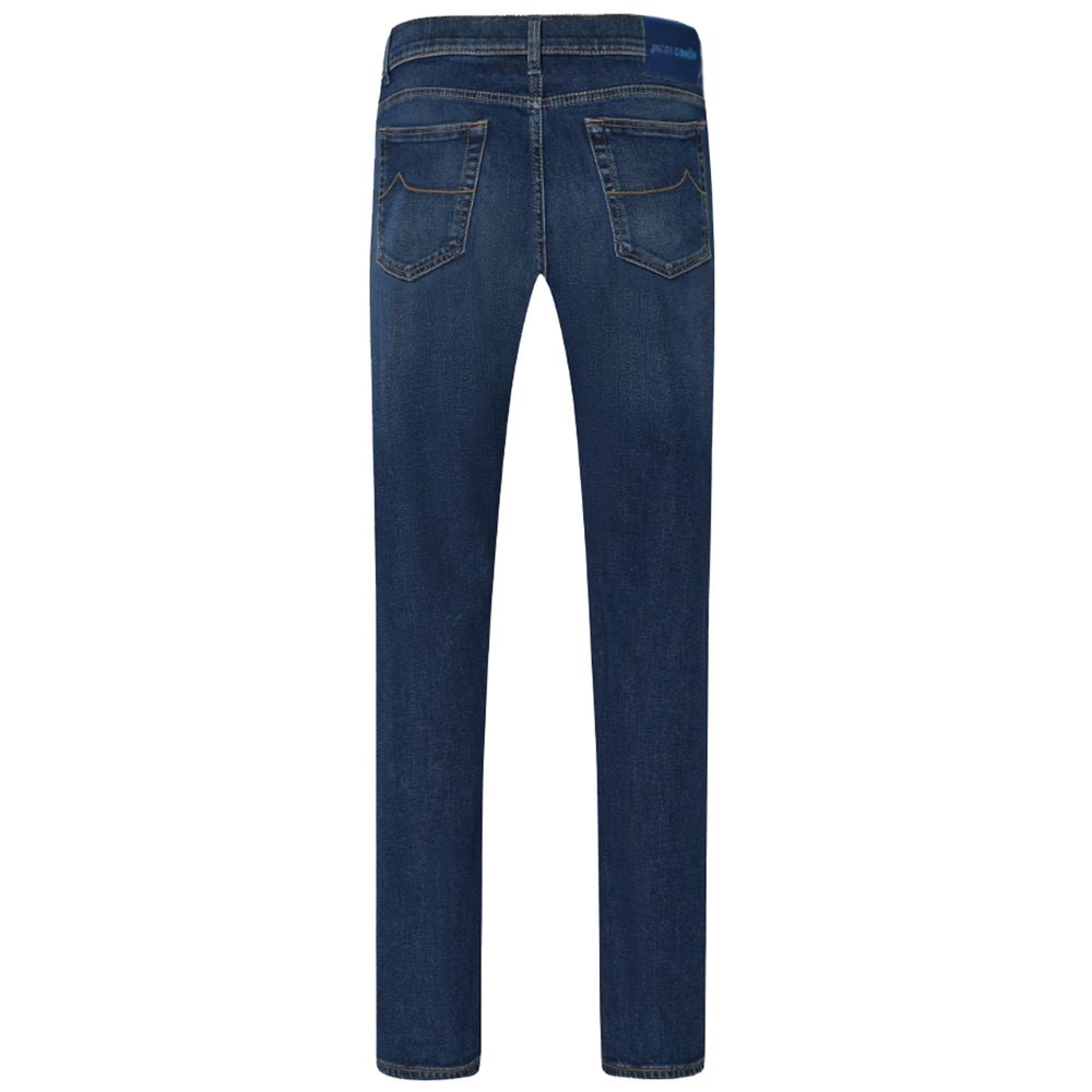 Blue Cotton Jeans & Pant - GlamHub Luxury and Icon Brand Clothing