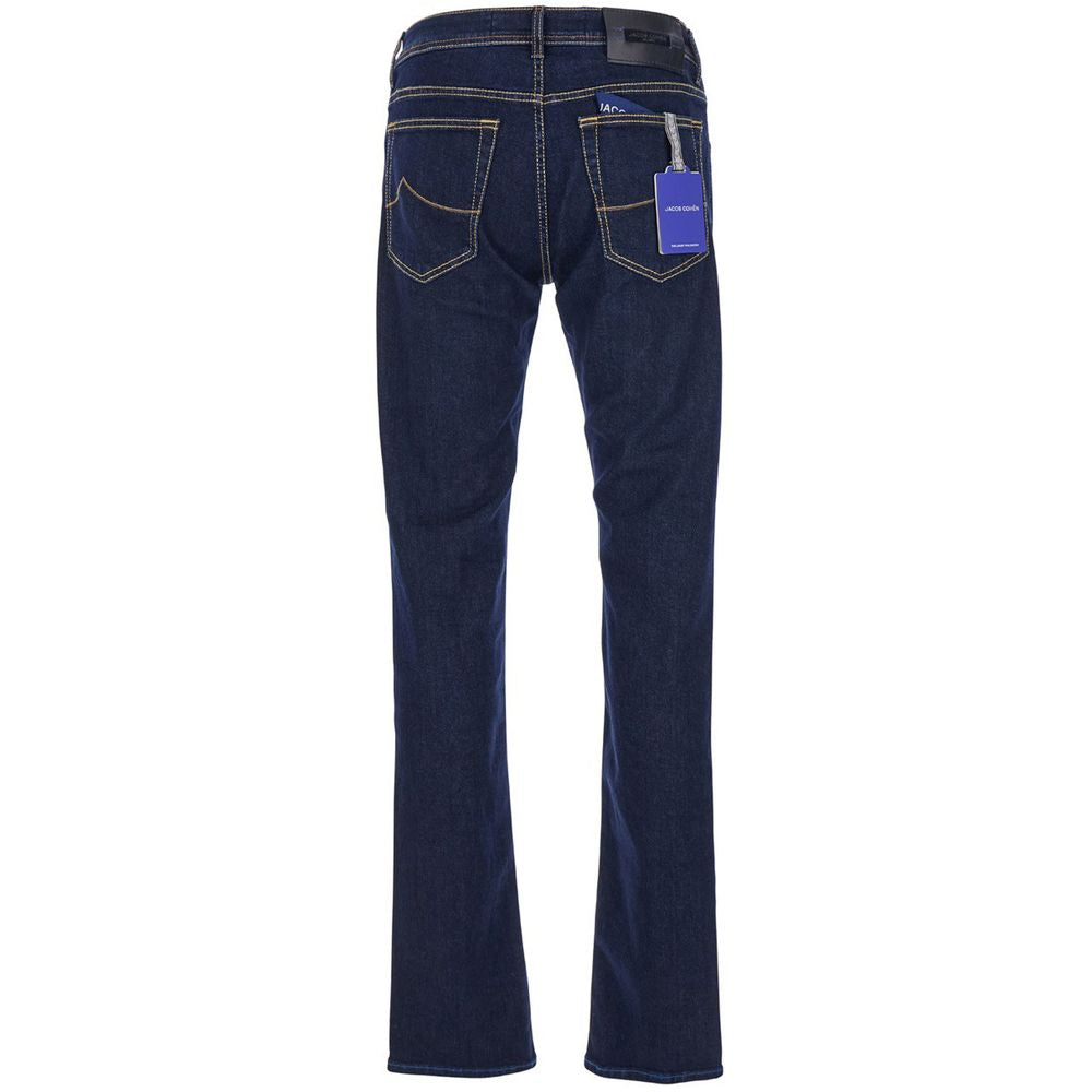 Blue Cotton Jeans & Pant - GlamHub Luxury and Icon Brand Clothing