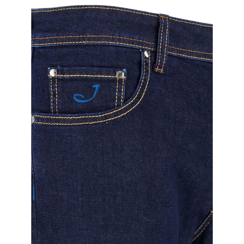 Blue Cotton Jeans & Pant - GlamHub Luxury and Icon Brand Clothing