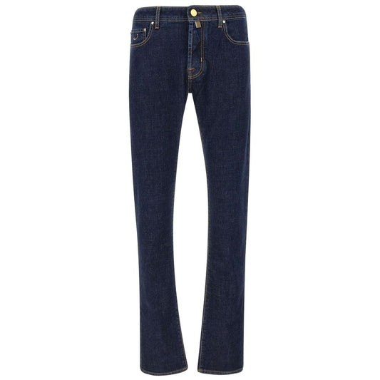 Blue Cotton Jeans & Pant - GlamHub Luxury and Icon Brand Clothing