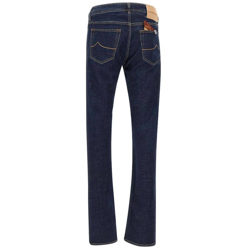 Blue Cotton Jeans & Pant - GlamHub Luxury and Icon Brand Clothing