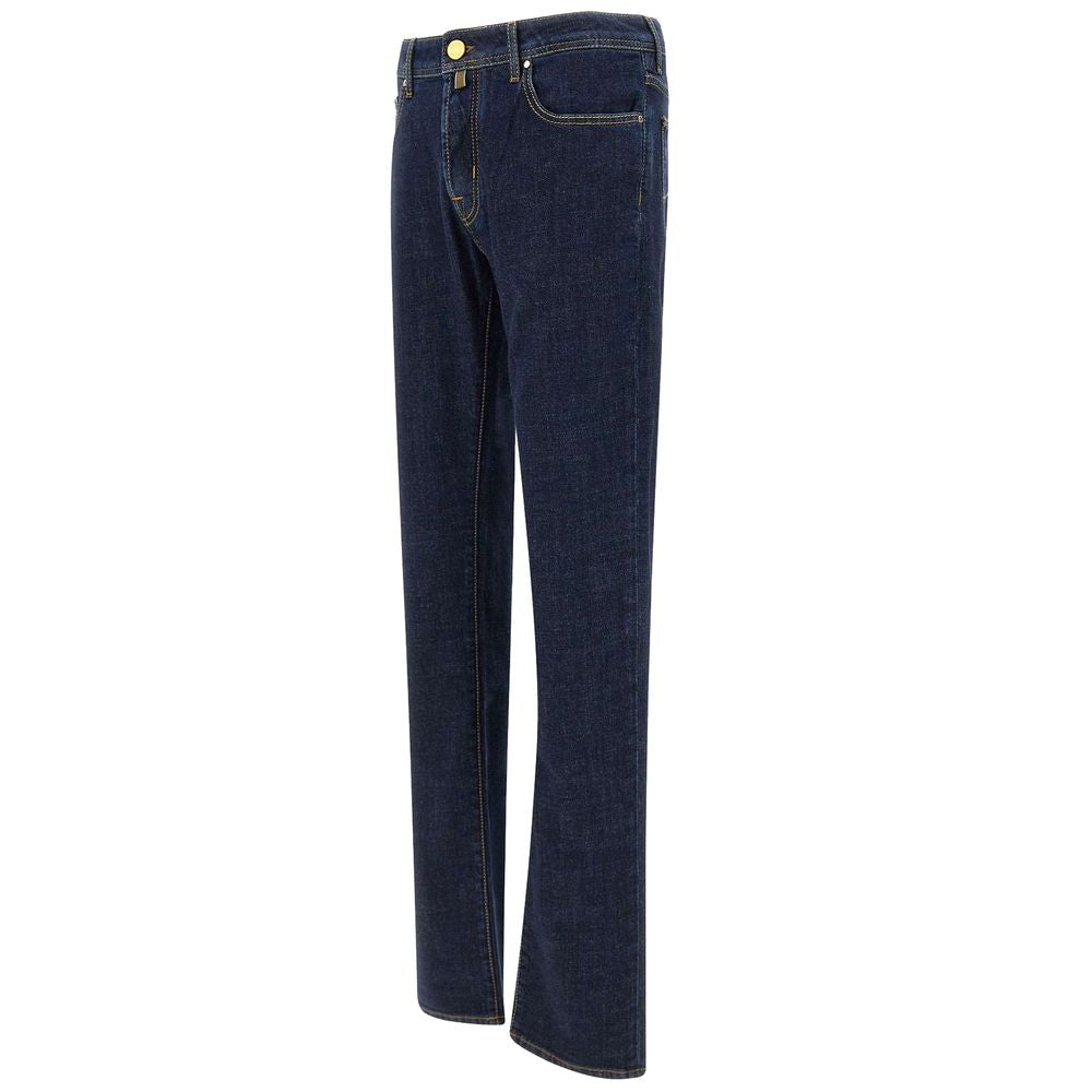 Blue Cotton Jeans & Pant - GlamHub Luxury and Icon Brand Clothing