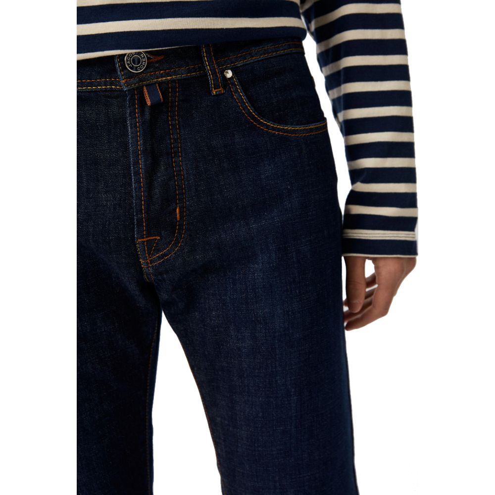 Blue Cotton Jeans & Pant - GlamHub Luxury and Icon Brand Clothing