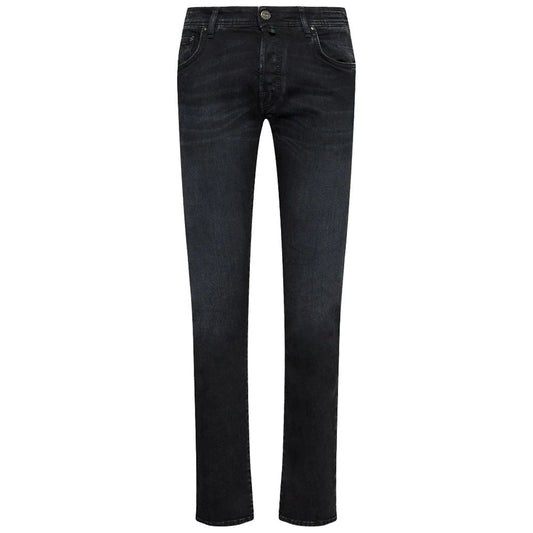 Black Cotton Jeans & Pant - GlamHub Luxury and Icon Brand Clothing