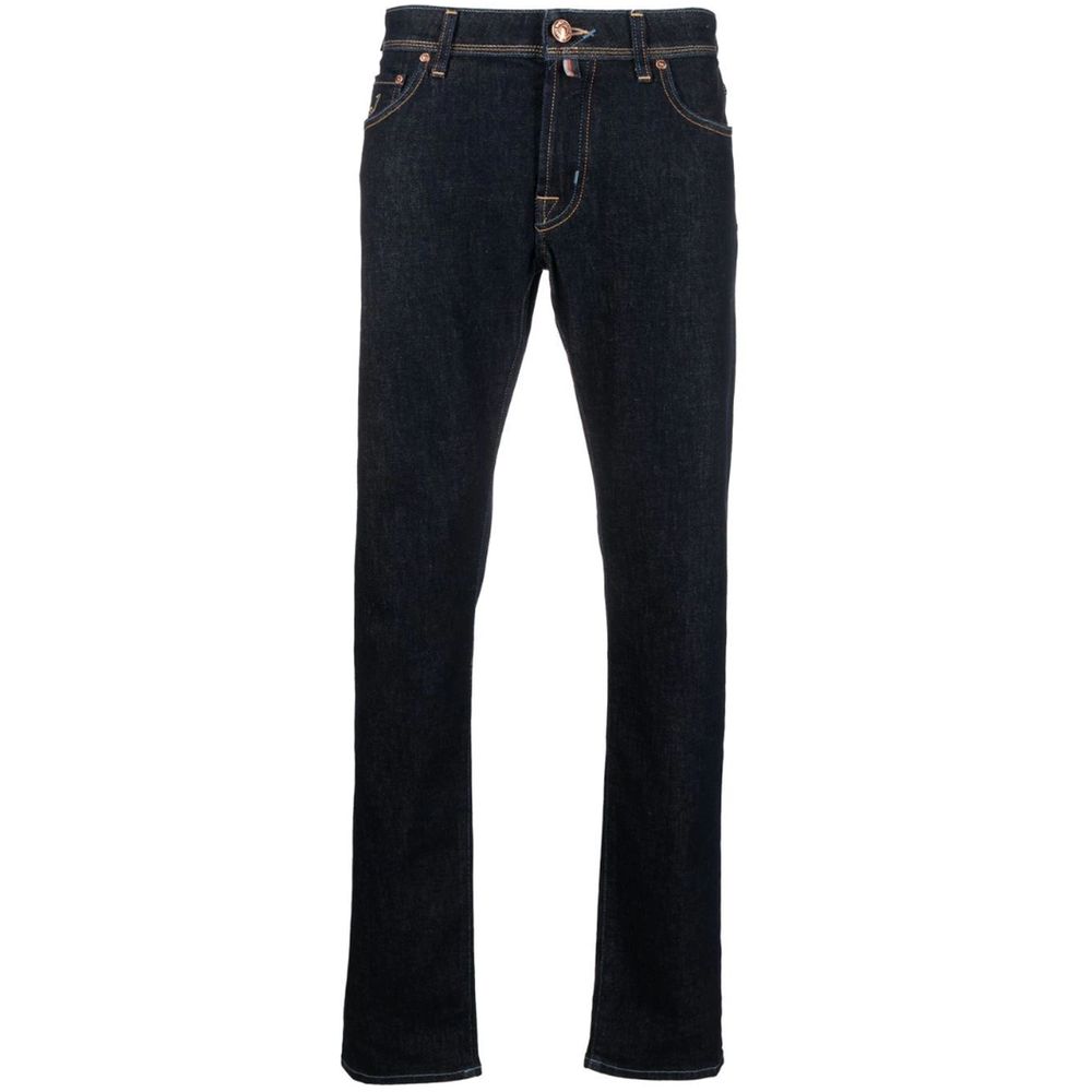 Blue Cotton Jeans & Pant - GlamHub Luxury and Icon Brand Clothing