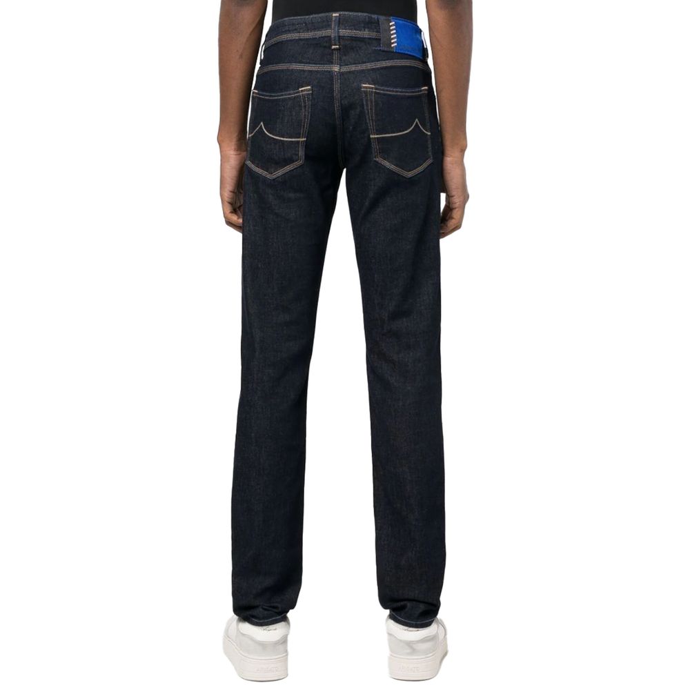 Blue Cotton Jeans & Pant - GlamHub Luxury and Icon Brand Clothing