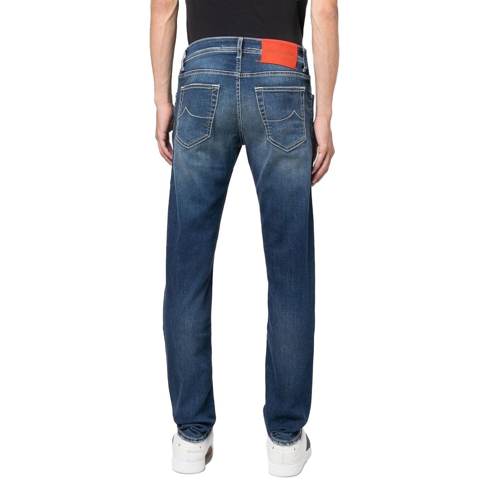 Blue Cotton Jeans & Pant - GlamHub Luxury and Icon Brand Clothing