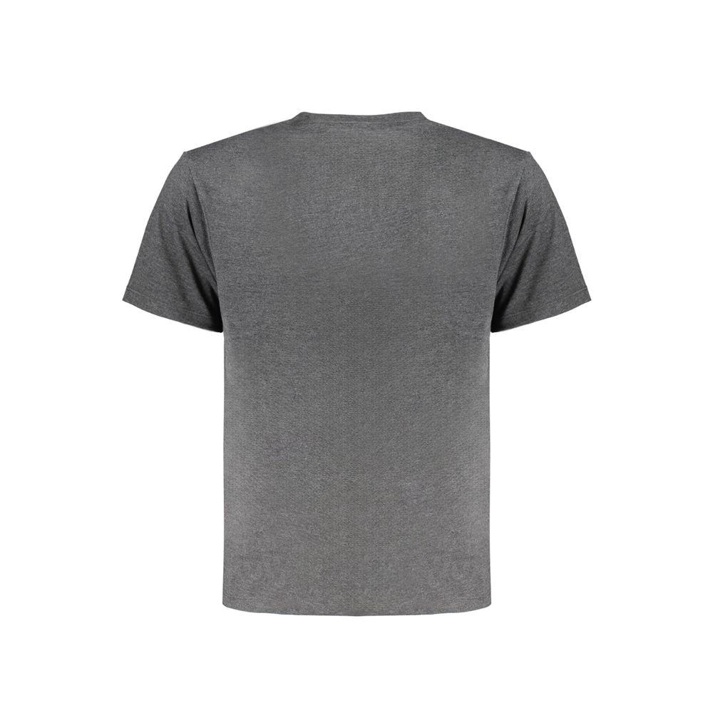 Gray Cotton Men T-Shirt