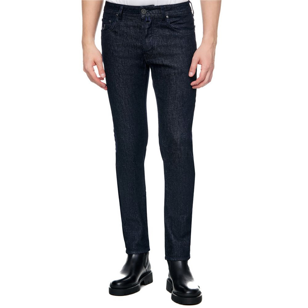 Blue Cotton Men Jeans - GlamHub Luxury and Icon Brand Clothing