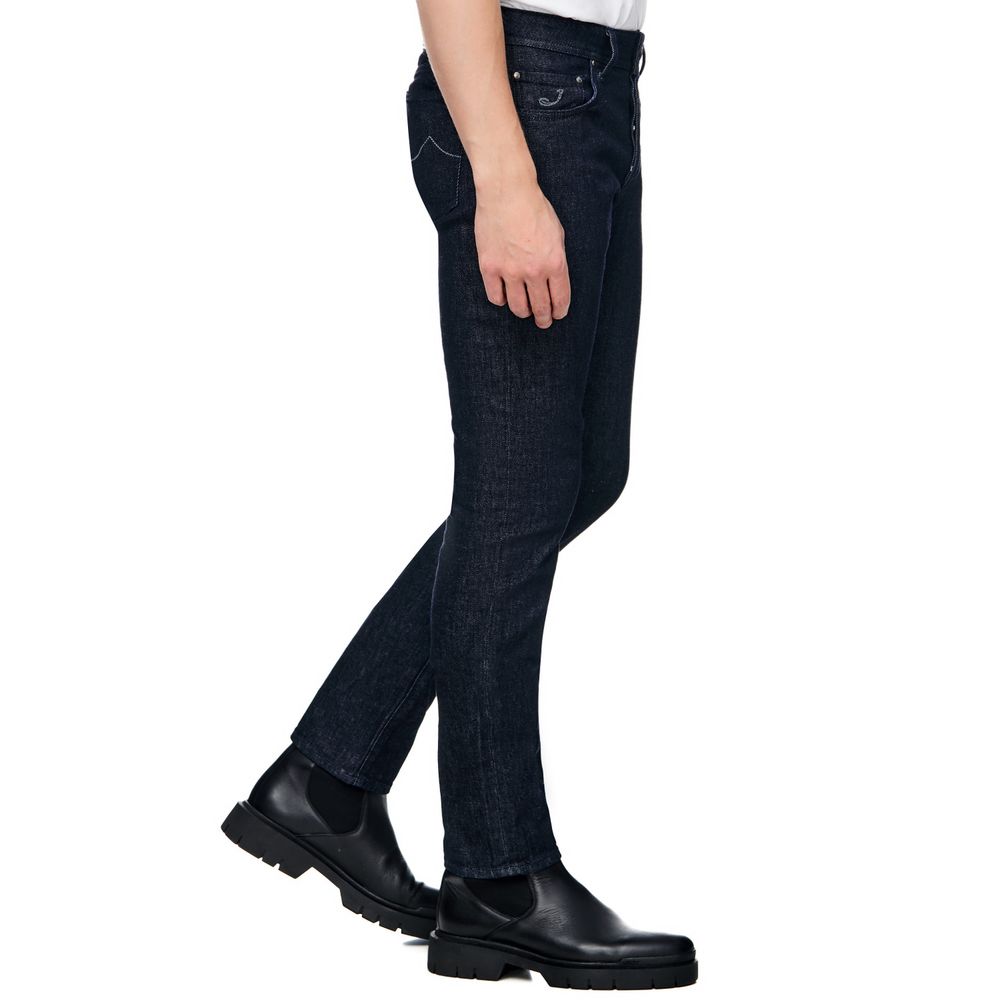 Blue Cotton Men Jeans - GlamHub Luxury and Icon Brand Clothing