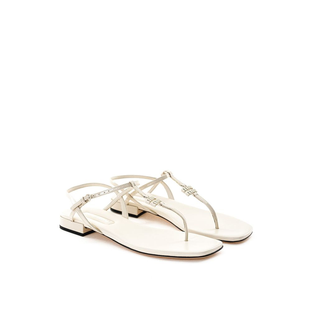 Beige Vernice Sandal - GlamHub Luxury and Icon Brand Clothing