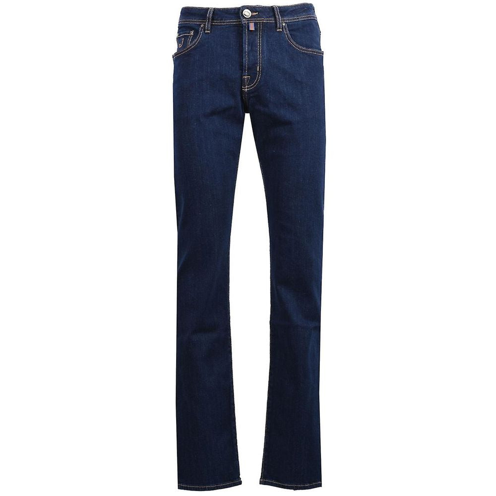 Blue Cotton Jeans & Pant - GlamHub Luxury and Icon Brand Clothing