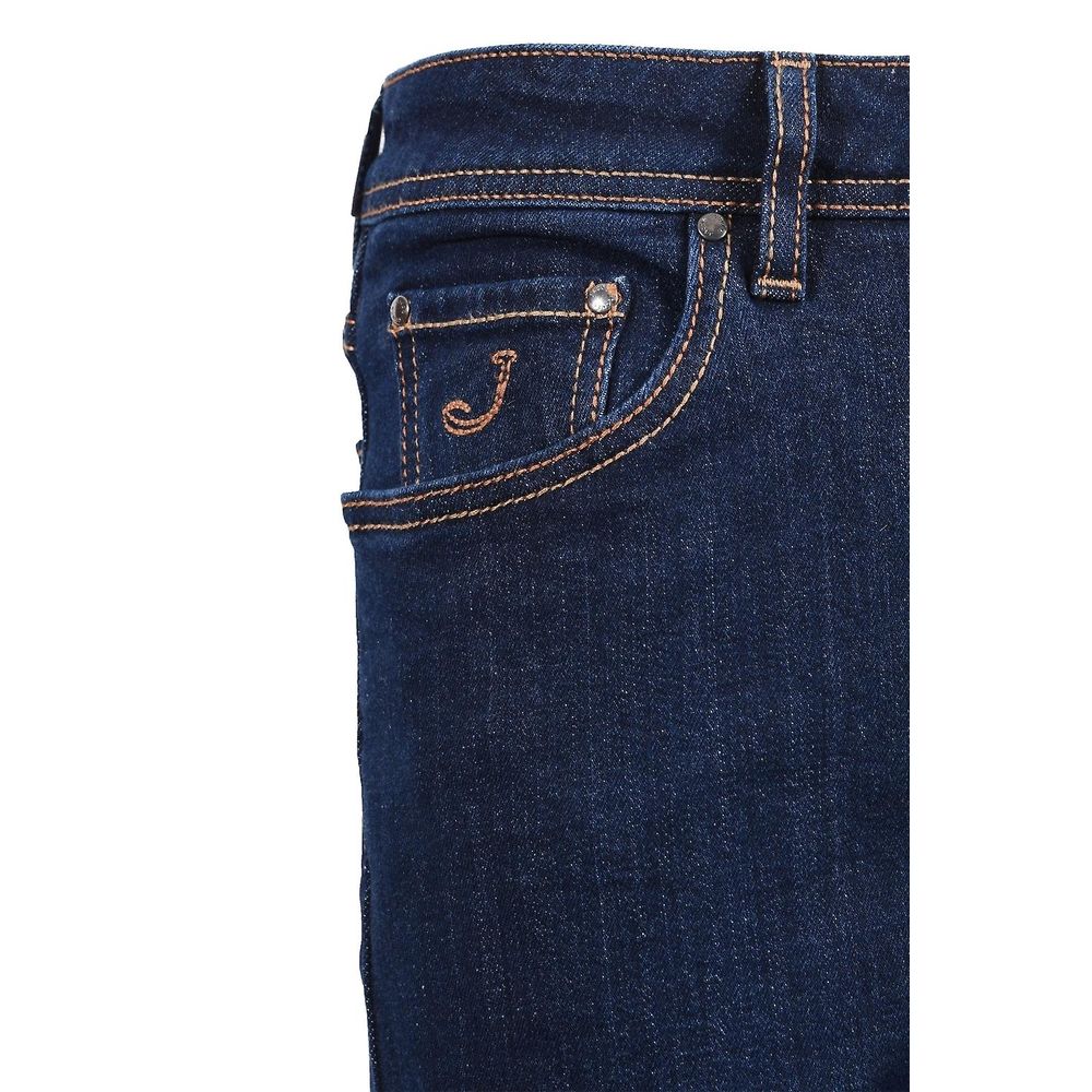 Blue Cotton Jeans & Pant - GlamHub Luxury and Icon Brand Clothing