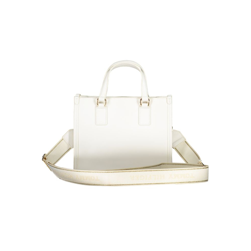 White Polyethylene Handbag - GLAMHUB BOUTIQUE 