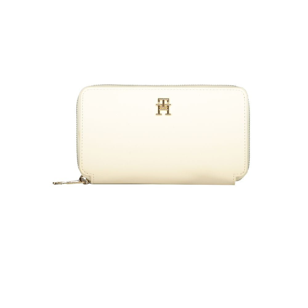 Beige Polyethylene Wallet - GLAMHUB BOUTIQUE 