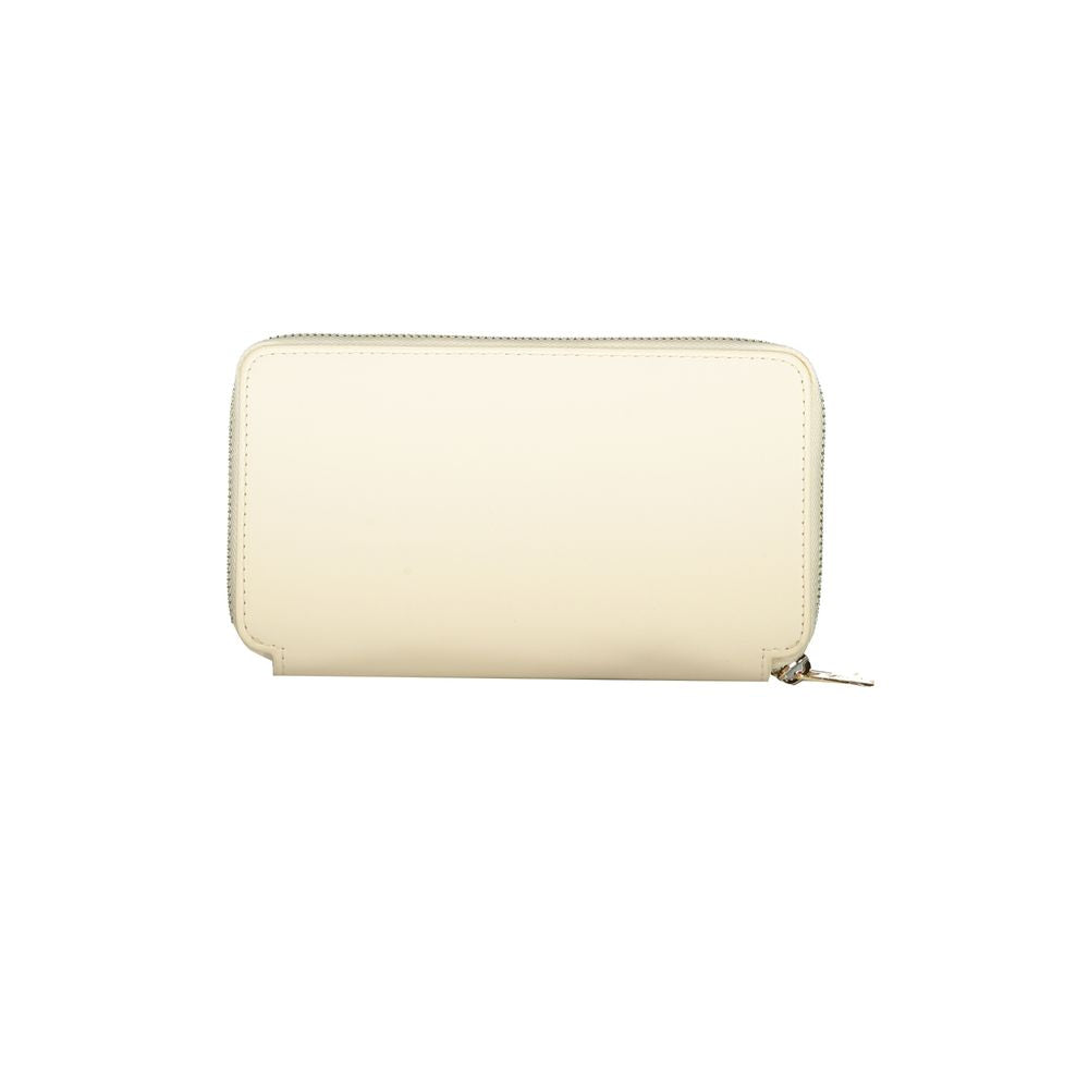 Beige Polyethylene Wallet - GLAMHUB BOUTIQUE 