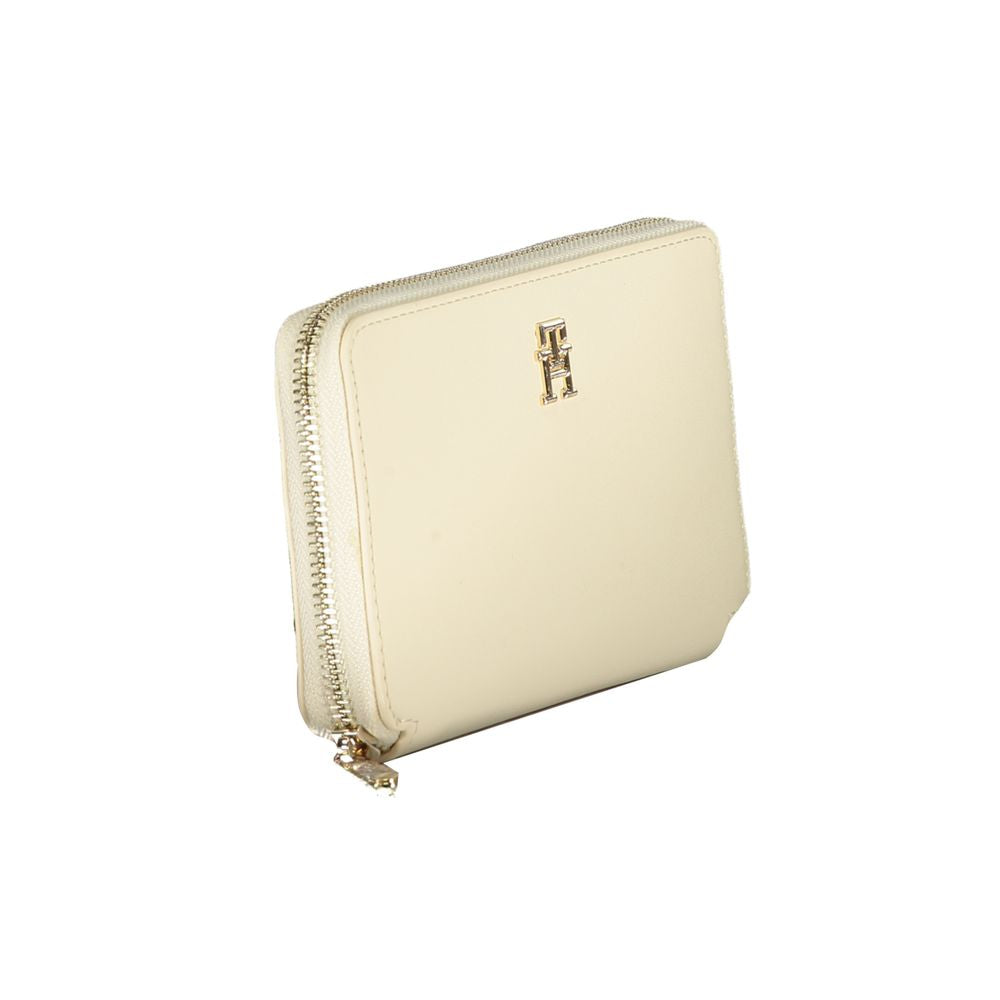 Beige Polyethylene Wallet - GLAMHUB BOUTIQUE 