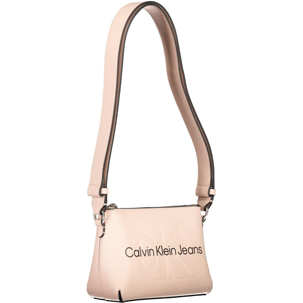 Pink Polyethylene Handbag - GLAMHUB BOUTIQUE 